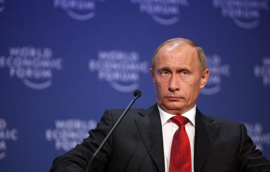 Vladimir Putin at the World Economic Forum Annual Meeting. Copyright by World Economic Forum.