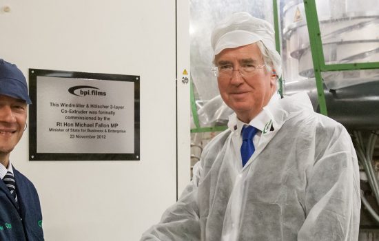 The Rt Hon Michael Fallon MP at the BPI Sevenoaks line.