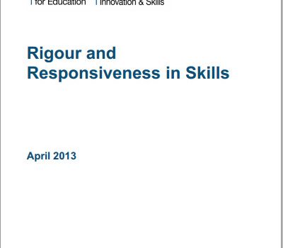 Rigour and Responsiveness in Skills report cover