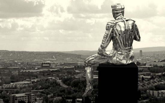 Man of Steel sculpture