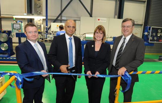 Strip Tinning officially opened a new prototype line for producing the next generation of photovoltaic ribbon