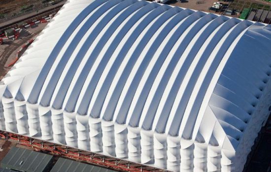 One of Base Structures past projects was the temporary Basketball Arena for the London 2012 Games - photo courtesy of Base Structures