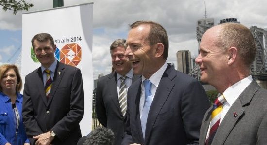 Prime Minister of Australia The Hon Tony Abbott MP and The Premier of Queensland Campbell Newman MP- image courtesy of G20 Taskforce, Department of Prime Minister and Cabinet