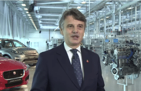 Jaguar opens new UK engine plant - video grab 280x180