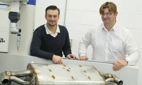 Image from left to right: James Simester, technology director (AME) and Marcus Henry, principal engineer (Unipart Eberspächer).