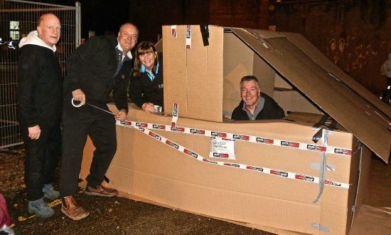 From L to R: Alan Lusty; James Sopwith; Tina Lusty & Karl Healy (all adi Group).