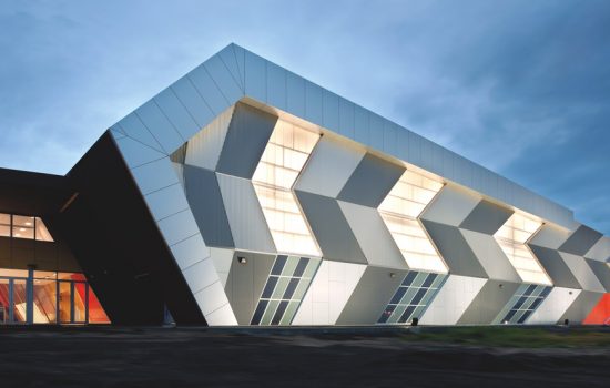 A showcase building in Maribyrnong demonstrating the use of Bluescope steel on its exterior - image courtesy of Bluescope Steel