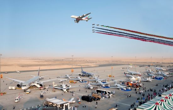 Highlights from the Dubai Airshow including aeiral diplays - image courtesy of Dubai Airshow