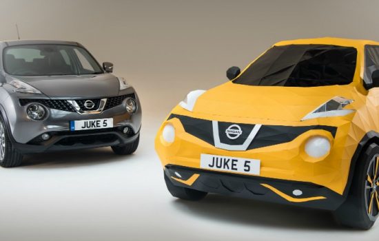 Nissan Juke Full Scale Paper Replica Origami