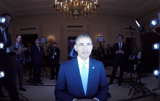 Scanning US President Barack Obama with an Artec Eva 3D scanner - image courtesy of Artec