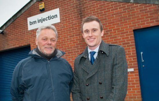 L to R: Tim Combes, managing director (BM Injection) & Mark Hutchinson, commercial relationship manager (Clydesdale Bank).