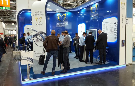 Alloy Wire's new stand, which caused a lot of interest at the show.