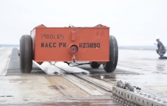 General Atomics has created new technology for launching (EMALS) and landing (GA-EMS) aircraft on aircraft carriers - image courtesy of US Navy