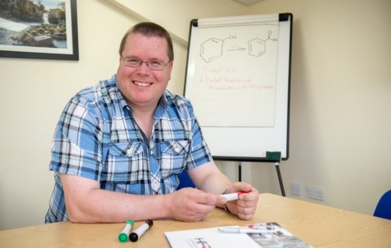 Iain Lawson has been appointed STEM Co-ordinator for the Durham-based chemical research firm - image courtesy of High Force Research.