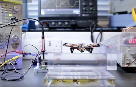 Wireless power allows this drone to fly forever - image courtesy of Dr Sam Aldhaher and Youtube