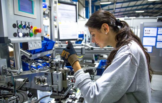 Since 2008, female hourly pay in manufacturing has increased by 26%, - image courtesy of Brose UK