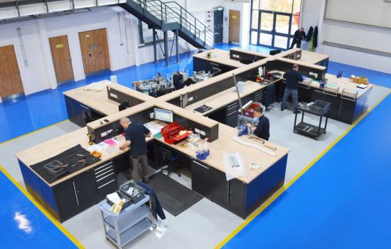 Interactive Coding Equipment was looking for a new layout that would improve efficiency and make it easier for staff to communicate – image courtesy of Dura.