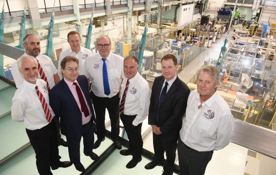 L to R: Austin Owens (Grove Design), Rowan Crozier (Brandauer), Simon Broome (WMG), Matt Harwood (Barkley Plastics), Adam Cunningham (Muller Holdings), Tony Sartorius (Alucast), Mark Swift (WMG) & Geoff Turnbull (KimberMills International).