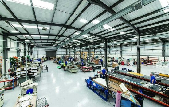 The 38,000sqft design incorporates state-of-the-art computerised industrial presses - image courtesy of J.A. Harrison