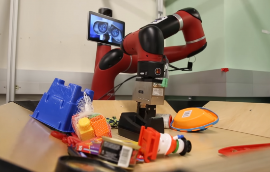 The robot can figure out how to manipulate objects they have never encountered before – image courtesy of The University of California, Berkeley.