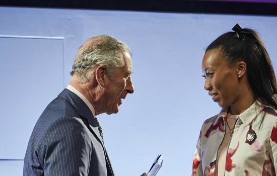 Resize - Abike Looi-Somoye receives the Industrial Cadet of the Year Award from HRH The Prince of Wales