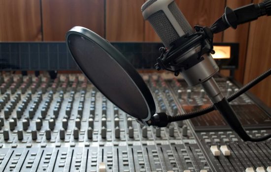 Studio vocal microphone music industry recording stock - image courtesy of Depositphotos.