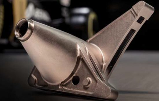 metal 3D printing - Metal Lightweighting - Reducing and controlling weight distribution across a vehicle can have a major impact on performance - image courtesy of 3D Systems.