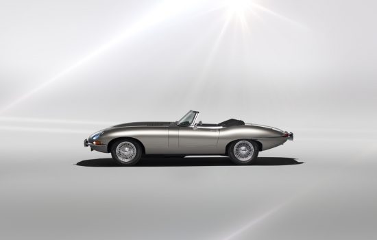 The British automotive giant, will sell original E-Types that have been restored and converted to run on battery power - image courtesy of JLR.