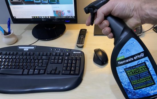 It is vitally important to disinfect 'Touch Points' such as phones, keyboards, mice, light switches and door handles