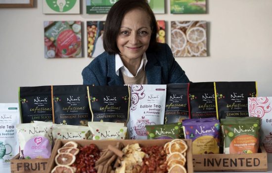 Nimisha Raja MBE, founder of Nim’s Fruit Crisps in Sittingbourne