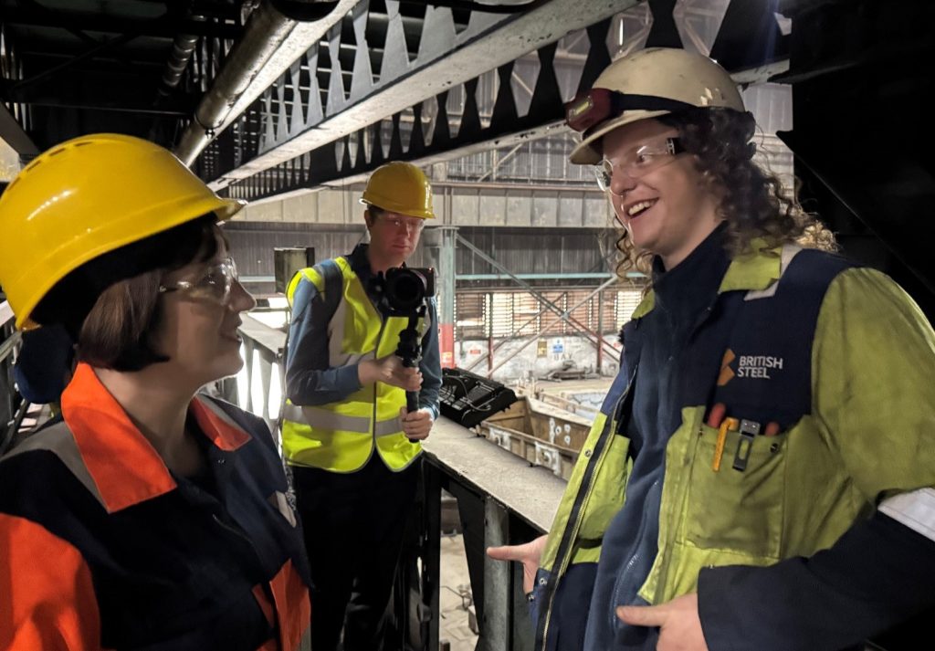 British Steel has welcomed Education Secretary Bridget Phillipson to its Scunthorpe site. Image credit: British Steel.