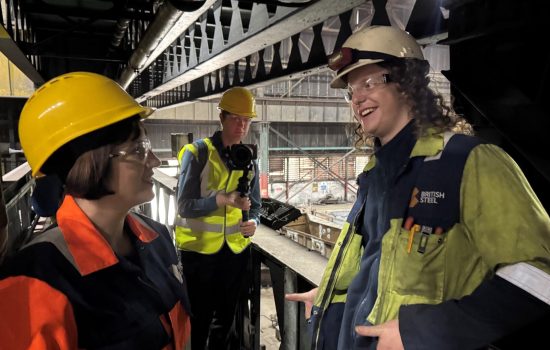 British Steel has welcomed Education Secretary Bridget Phillipson to its Scunthorpe site. Image credit: British Steel.