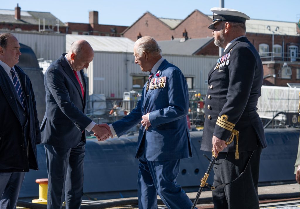 King welcomes UK’s newest submarine in barrow ceremony