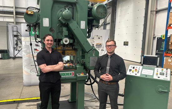 Michael White (Whitton Precision) with Scott Baker (Bruderer UK)