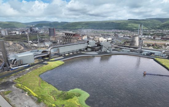 Tata Steel UK has secured £500m in government funding to install an electric arc furnace at its Port Talbot steelworks. Image courtesy of Tata Steel UK