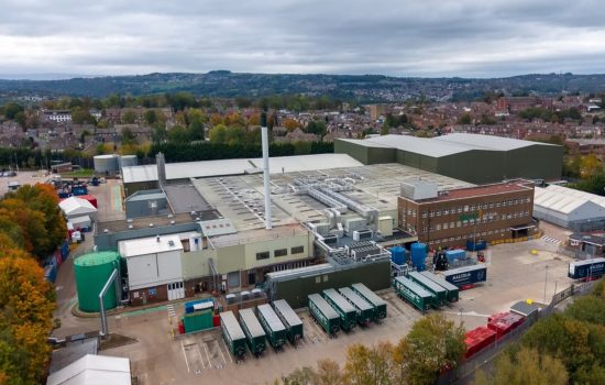 Leeds drone shot at Carlsberg Britvic