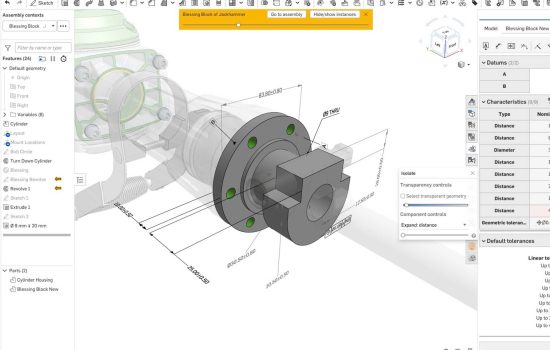 PTC’s Onshape boosts design efficiency with new cloud-native model-based definition capabilities
