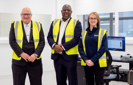 Patrick Ricketts (Oxford Innovation Advice), Suzie Siddall (Opus International Products) and Councillor Rob Howard, Portfolio Holder for Economy at Warwickshire County Council