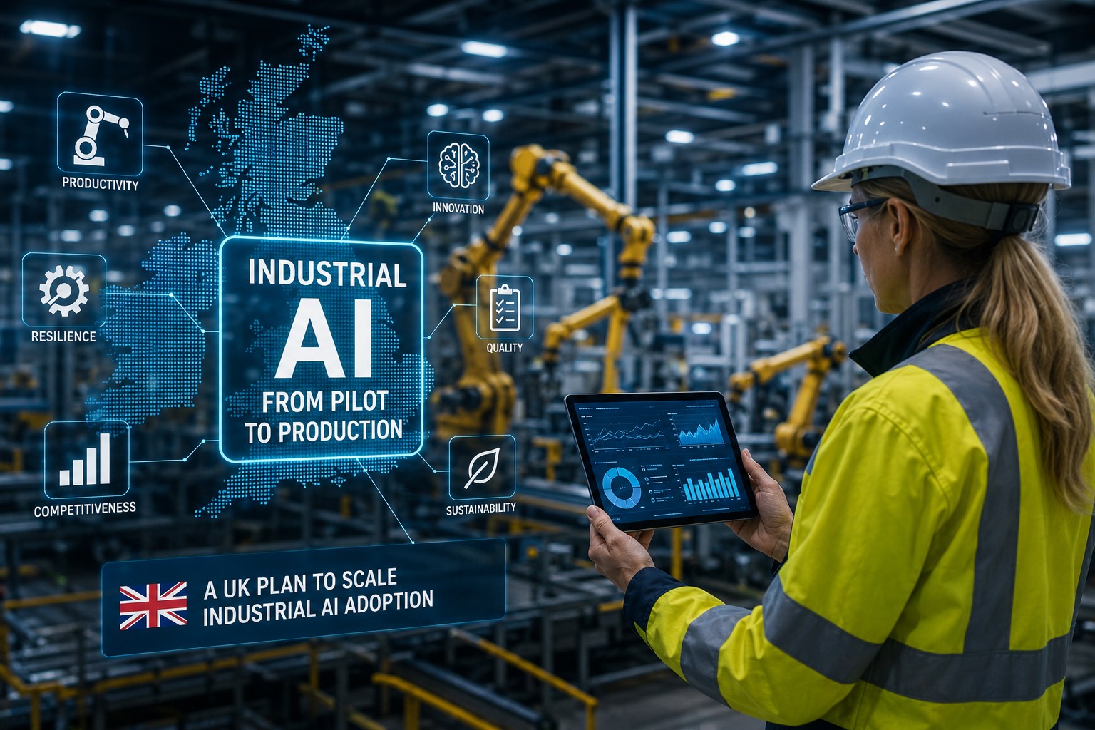 UK manufacturers risk falling behind in AI race as adoption stalls at pilot stage, report warns