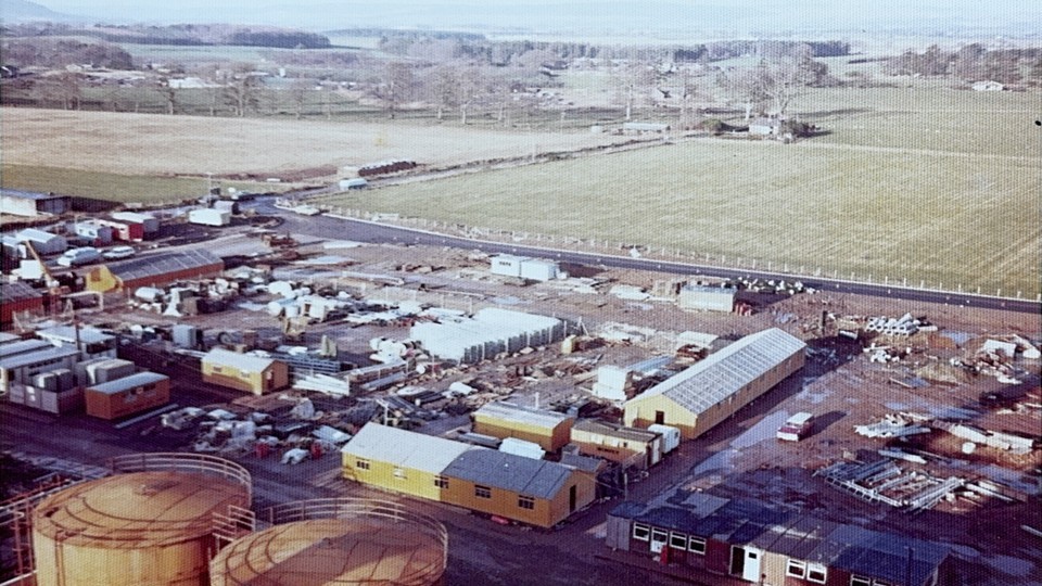 An old shot of the Lockerbie site