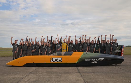 JCB Hydromax is attempting to break the diesel land speed record
