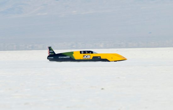 JCB Hydromax at Bonneville Salt Flats