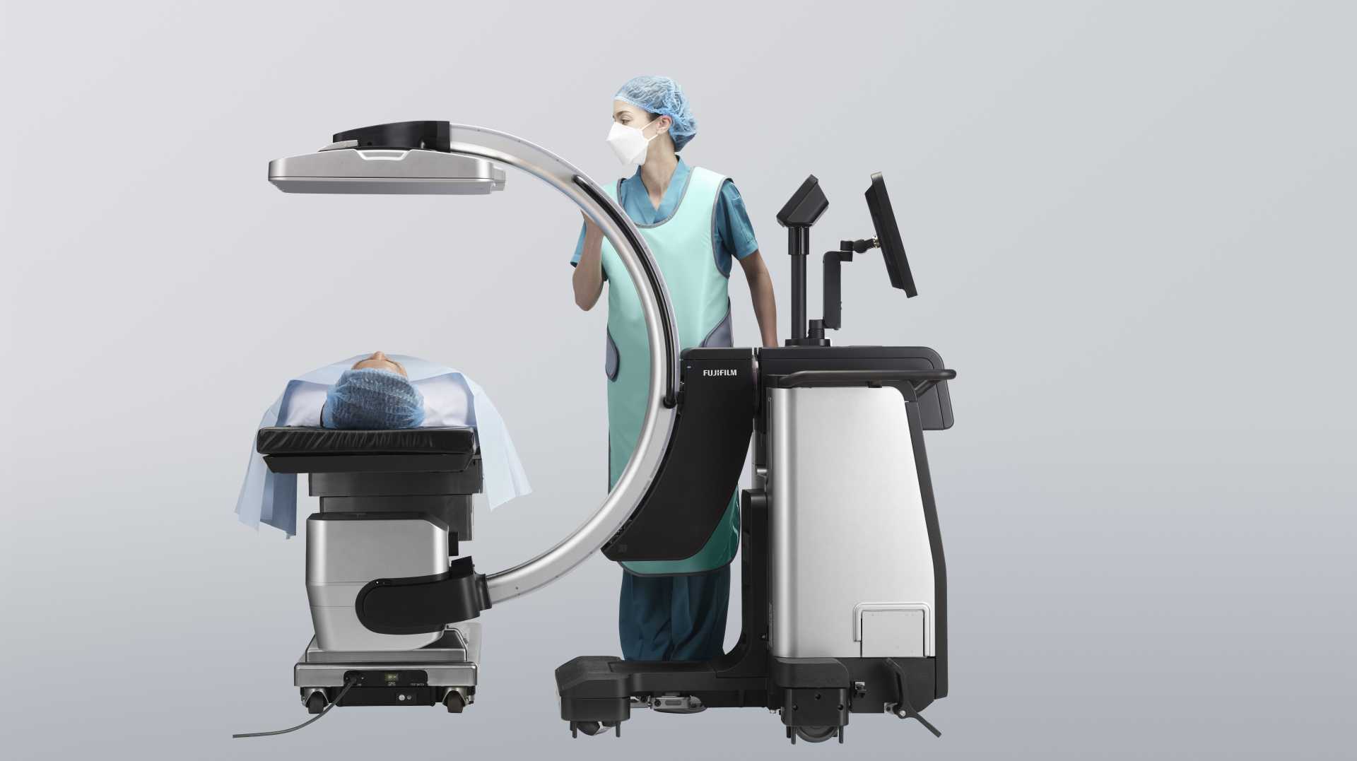 Fujifilm reduced the weight of its mobile X-ray from around 500 kilograms to only 90 kilograms