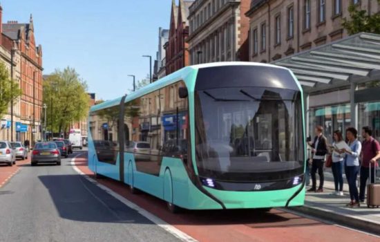 Alexander Dennis and Volvo Buses explore tram-style electric articulated bus for UK rapid transit market